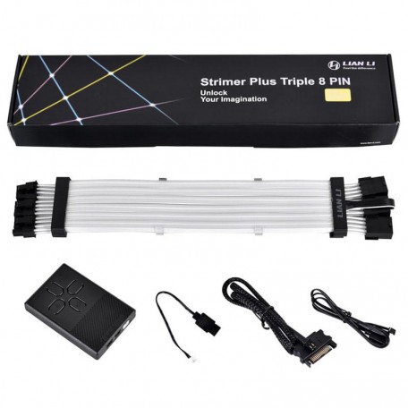 Lian Li Strimer Plus Triple 8-Pin RGB PCIe VGA Cable + Controlador