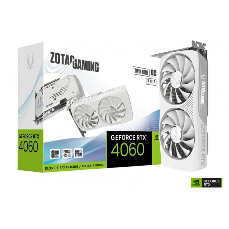 Zotac Gaming GeForce RTX 4060 Twin Edge OC White Edition 8GB GDDR6 DLSS3