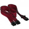 Corsair Cable 12VHPWR PCIe Gen 5 600W 12+4 pin Tipo 4 Rojo/Negro