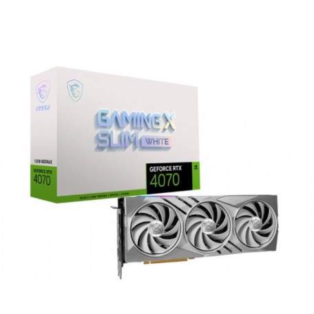 MSI GeForce RTX™ 4070 GAMING X Slim Blanco 12G GDDR6X