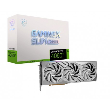 MSI GeForce RTX 4060 Ti Gaming X Slim White 16GB GDDR6 DLSS3