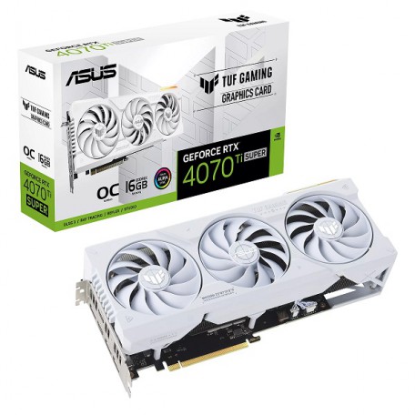 Asus TUF Gaming GeForce RTX 4070 Ti SUPER OC White Edition 16GB GDDR6X DLSS3