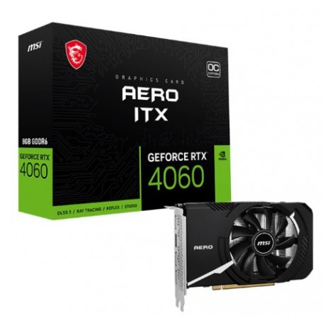 MSI GeForce RTX 4060 AERO ITX OC 8GB GDDR6 DLSS3