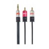 Cable Audio Jack 3.5 Macho a 2 x RCA Macho 3m