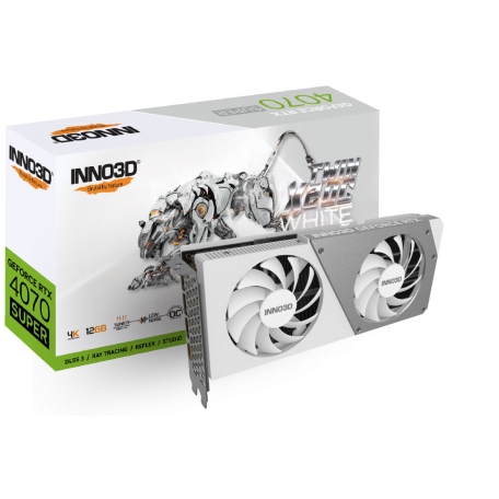 Inno3D GeForce RTX 4070 SUPER Twin X2 OC White 12GB GDDR6X DLSS3