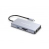Conceptronic DONN20G Adaptador USB-C a HDMI/VGA/USB-C PD/USB 3.0/SD/TF/GbE/AUX