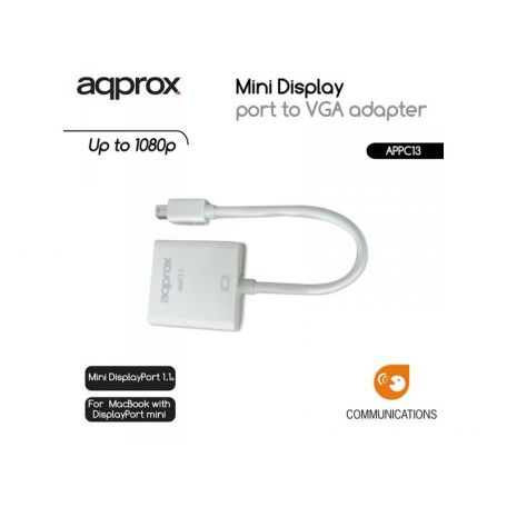 Approx APPC13 Adaptador Mini Display Port M / VGA H