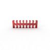 E22 Cable comb abierto 14 slots rojo 4mm