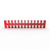 E22 Cable comb abierto 24 slots rojo 4mm
