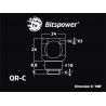 Bitspower Racord Blanco Deluxe Q-Rotary G1/4 X4 extensor
