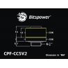 Bitspower Racord Compresión Blanco Deluxe CC5 V2 para Tubos ID 1/2 OD 3/4