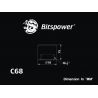 Bitspower Racord adaptador multifunción Negro brillante C69