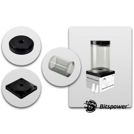 Bitspower Kit de mejora DDC TOP 80 ICE Black body &amp; Black POM Version