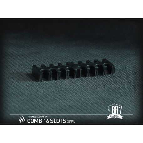 BH Custom cable comb abierto 16 slots negro