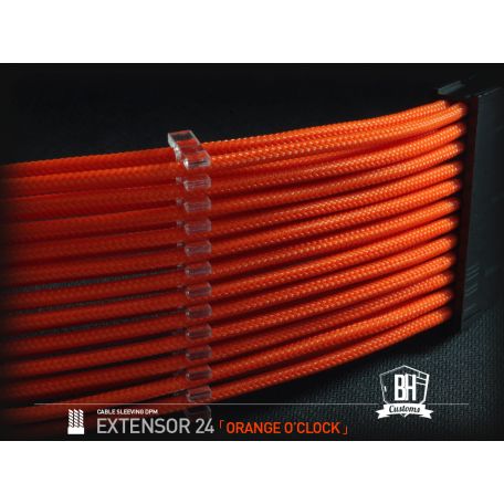 BHCustoms Extensor Cable ATX 24 pin M/H Naranja