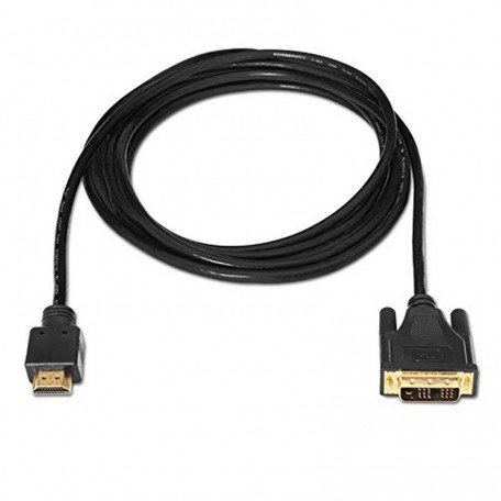 notificación aeropuerto Arte Cable HDMI M a DVI-D M Single Link 1,8m