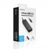 Sharkoon Hub USB-C a USB- A 3.0 4 Puertos Aluminium