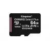 Kingston Canvas Select MicroSD 64GB Clase 10 UHS-I