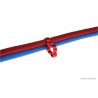 Alphacool Eiskamm Alu X6 - Cable Comb Aluminio de 4mm Rojo - 4Uds