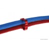 Alphacool Eiskamm Alu X4 - Cable Comb Aluminio de 4mm Rojo - 4Uds