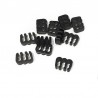 BHCustoms Cable Comb Abierto 6 Slots Negro 4mm